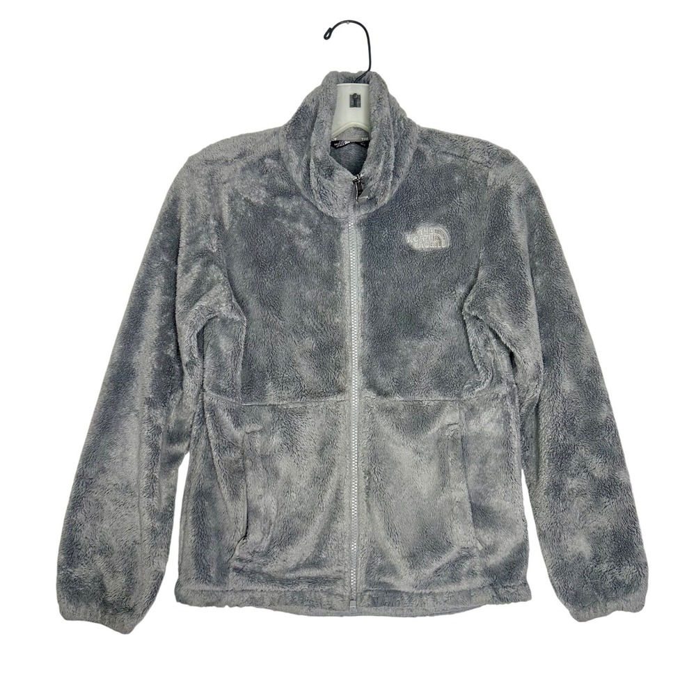 The North Face Big Girl's Full Zip Fleece Jacket Size Medium 10/12‎ Gray